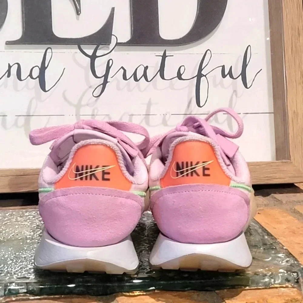 Nike Waffle Racer 2X Pink Green Wmns Sz 6 #CK6647 601